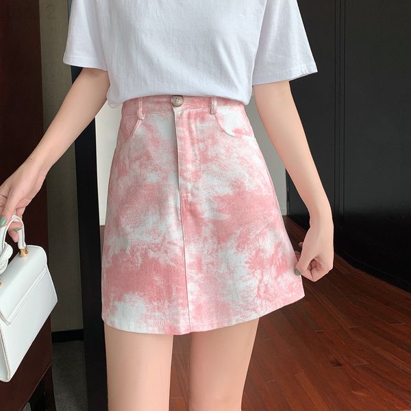 designertie dyed skirt women's summer 2021 new high waist a-line design sense of niche short luxurious, White
designertie dyed skirt women's summer 2021 new high waist a-line design sense of niche short luxurious, White