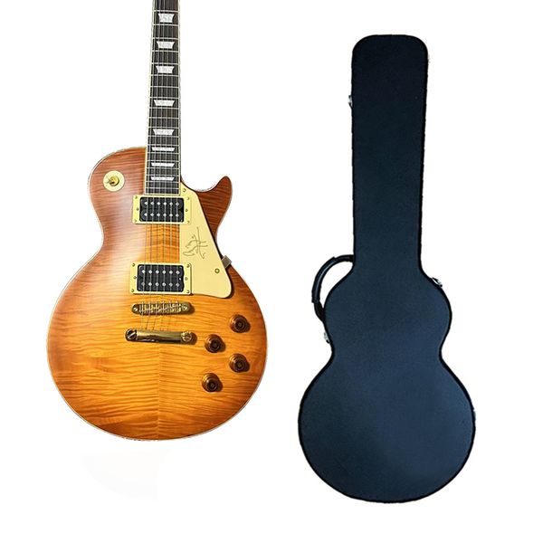 classic brand electric guitar, exquisite tiger pattern surface, quality assurance, professional performance level
classic brand electric guitar, exquisite tiger pattern surface, quality assurance, professional performance level