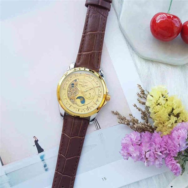 swiss genuine brand breitlins men's mechanical watch 44mm round dial real leather strap business casual waterproof full-featured watche, Slivery;brown
swiss genuine brand breitlins men's mechanical watch 44mm round dial real leather strap business casual waterproof full-featured watche, Slivery;brown