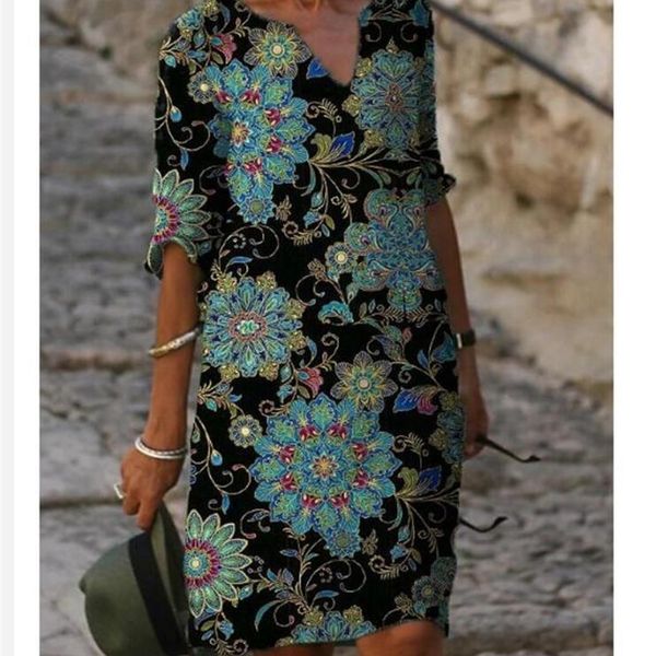 women printing dress summer v-neck half sleeve a-line dresses female retro litera vintage loose dress vestidos 210226, Black;gray
women printing dress summer v-neck half sleeve a-line dresses female retro litera vintage loose dress vestidos 210226, Black;gray