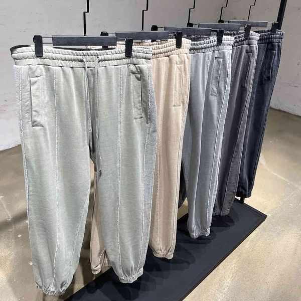 men's shorts spring and autumn style side terry stitched guard pants high street ins loose washing old leggings qde6, White;black
men's shorts spring and autumn style side terry stitched guard pants high street ins loose washing old leggings qde6, White;black