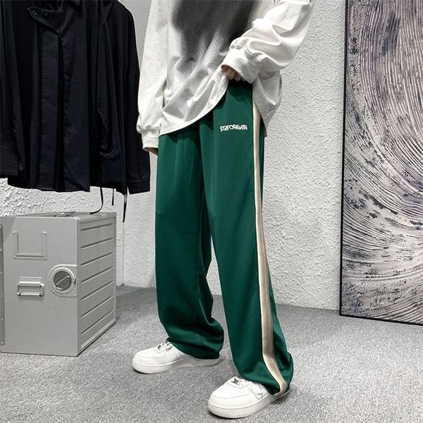 hybskrloose straight men contrast color pants casual fashion hiphop sweatpants streetwear harajuku korean clothing male trousers 220325, Black
hybskrloose straight men contrast color pants casual fashion hiphop sweatpants streetwear harajuku korean clothing male trousers 220325, Black