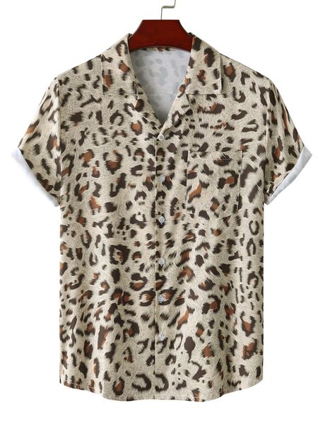 romwe guys leopard print shirt 13cx#, White;black
romwe guys leopard print shirt 13cx#, White;black