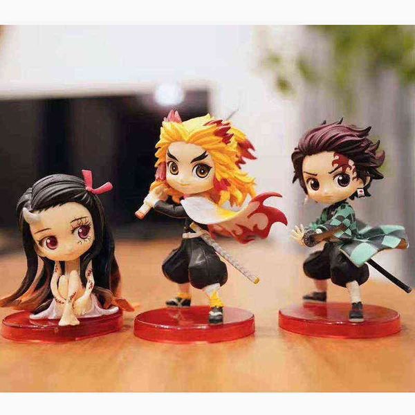 3pcs/set q.ver kimetsu no yaiba nezuko tanjirou zenitsu giyuu inosuke pvc action figure anime demon slayer figurine toys g220707
3pcs/set q.ver kimetsu no yaiba nezuko tanjirou zenitsu giyuu inosuke pvc action figure anime demon slayer figurine toys g220707