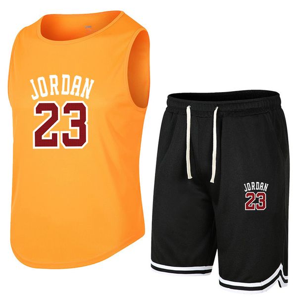 2022 summer brand sportswear men's shorts suit short-sleeved t-shirt men's basketball wear sportswear 2-piece set, Gray
2022 summer brand sportswear men's shorts suit short-sleeved t-shirt men's basketball wear sportswear 2-piece set, Gray