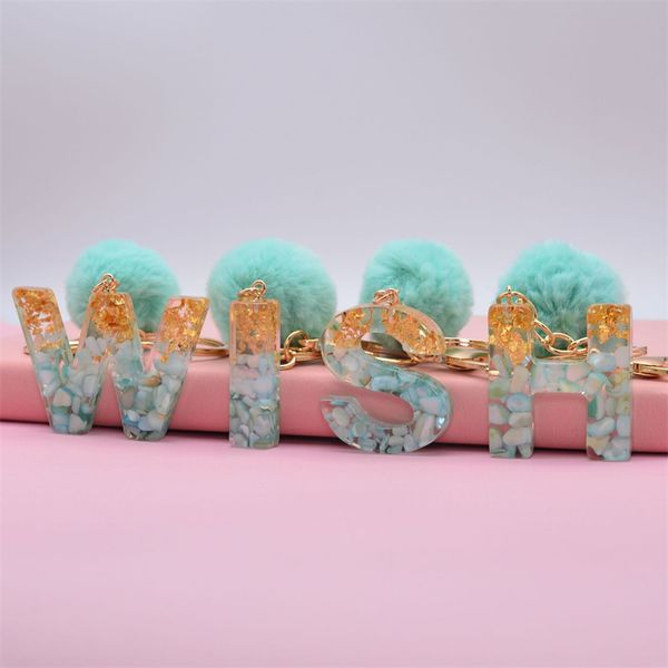 gold foil filled 26 initials letter keychain with green fluffy pompom women glitter gradient acrylic alphabet keyring, Silver
gold foil filled 26 initials letter keychain with green fluffy pompom women glitter gradient acrylic alphabet keyring, Silver