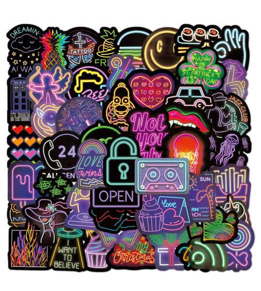 50pcs neon light stickers waterproof vinyl sticker skate accessories for skateboard lapluggage bicycle motorcycle phone car decals party dec
50pcs neon light stickers waterproof vinyl sticker skate accessories for skateboard lapluggage bicycle motorcycle phone car decals party dec