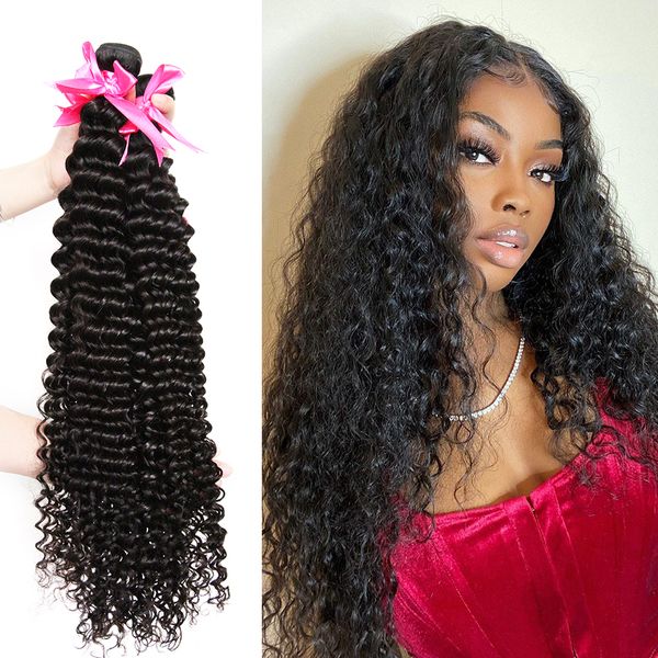 lx brand 30 32 40 inch deep wave brazilian virgin hair weaves bundles 3 4 bundles human hair bundles single remy hair extensionsfact, Black
lx brand 30 32 40 inch deep wave brazilian virgin hair weaves bundles 3 4 bundles human hair bundles single remy hair extensionsfact, Black