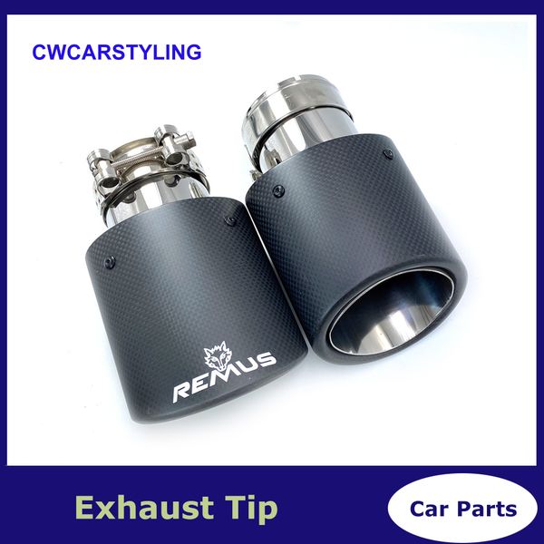 1 pcs oval slanted car exhaust tips matt carbon with remus exhausts pipes stainless muffler pipe for universal double tips
1 pcs oval slanted car exhaust tips matt carbon with remus exhausts pipes stainless muffler pipe for universal double tips