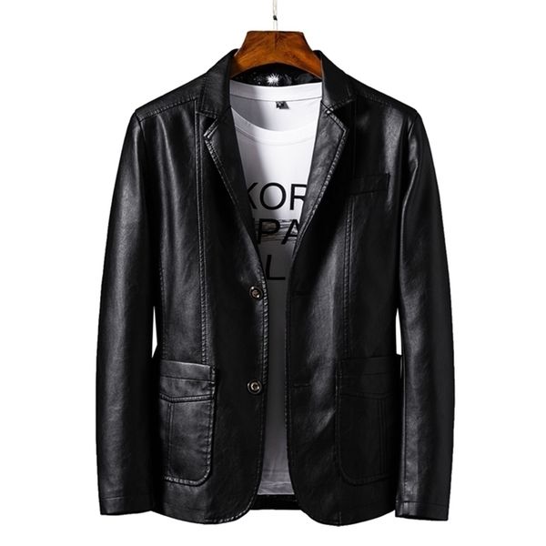 men autumn motorcycle causal vintage leather jacket coat men fashion biker button pocket design pu leather jacket men 6xl 201127, Black
men autumn motorcycle causal vintage leather jacket coat men fashion biker button pocket design pu leather jacket men 6xl 201127, Black