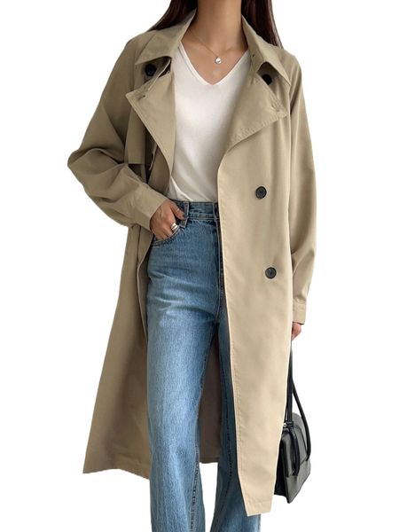 dazy raglan sleeve double breasted belted trench coat f5p9#, Tan;black
dazy raglan sleeve double breasted belted trench coat f5p9#, Tan;black