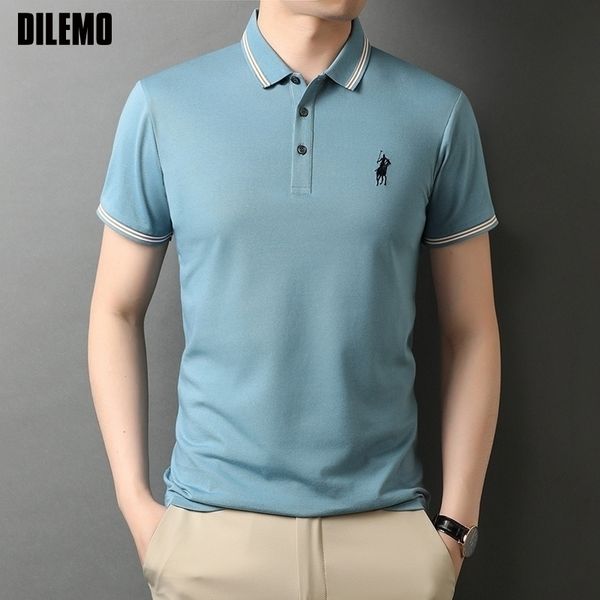 grade summer mens polo shirts with short sleeve down collar casual fashions men clothing 220616, White;black
grade summer mens polo shirts with short sleeve down collar casual fashions men clothing 220616, White;black