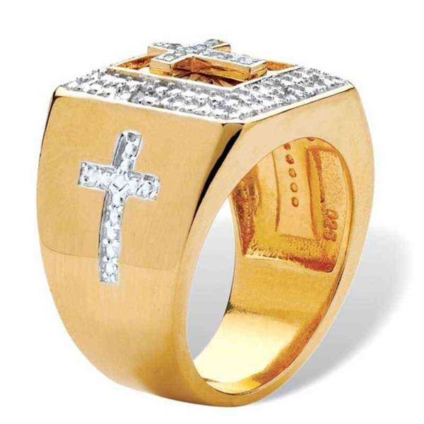 cluster rings fashion religious style golden cross carved zirconia inlaid men finger ring fine jewelry 220422, Golden;silver
cluster rings fashion religious style golden cross carved zirconia inlaid men finger ring fine jewelry 220422, Golden;silver
