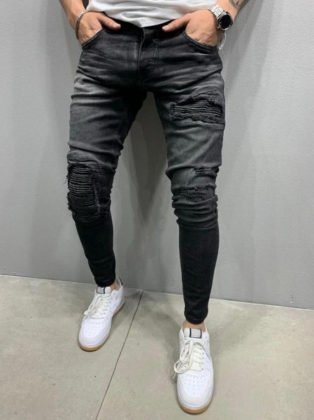 men's jeans casual party men skinny 2022 stretch ripped pants streetwear mens denim elastic waist black blue s-3xlmen's 
men's jeans casual party men skinny 2022 stretch ripped pants streetwear mens denim elastic waist black blue s-3xlmen's
