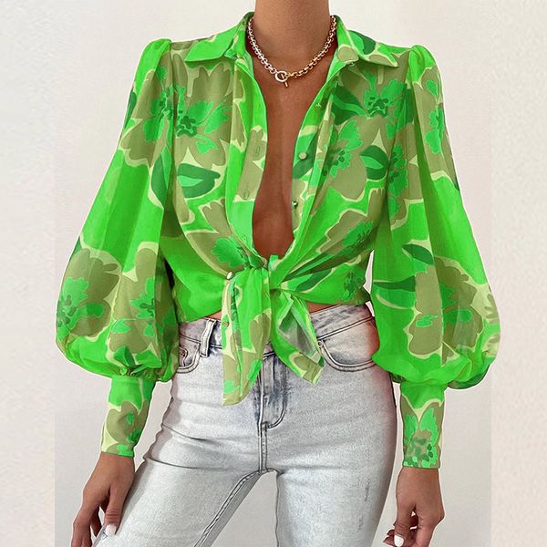 2022 summer new puff sleeve single breasted button shirts women turn-down collar print casual blouse fashion streetwear, White
2022 summer new puff sleeve single breasted button shirts women turn-down collar print casual blouse fashion streetwear, White