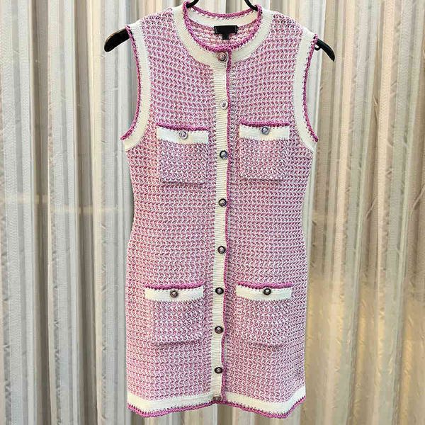 casual dresses small fragrance summer pink vest dress women's single breasted thin knitted four pocket hip wrap skirt bqli, Black;gray
casual dresses small fragrance summer pink vest dress women's single breasted thin knitted four pocket hip wrap skirt bqli, Black;gray