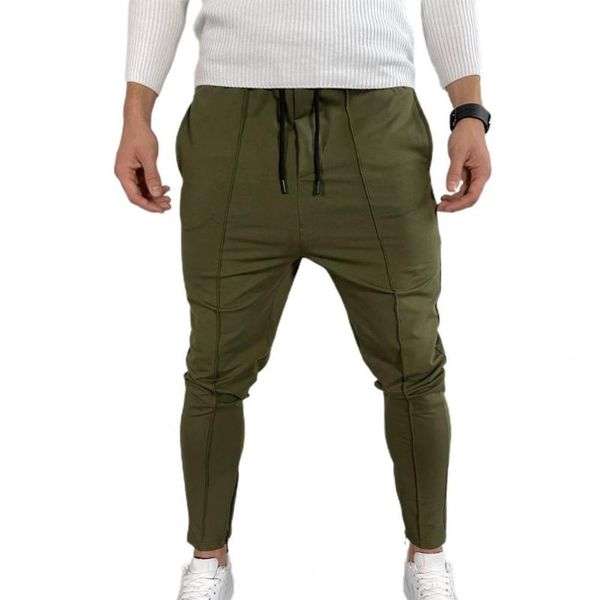 men's pants ankle-length stretchy adjustable drawstring mid waist training trousers for running, Black
men's pants ankle-length stretchy adjustable drawstring mid waist training trousers for running, Black