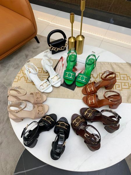 designer sandals fashion runway womens sandals chunky heels classic prints versatile elegant high heels, Black
designer sandals fashion runway womens sandals chunky heels classic prints versatile elegant high heels, Black