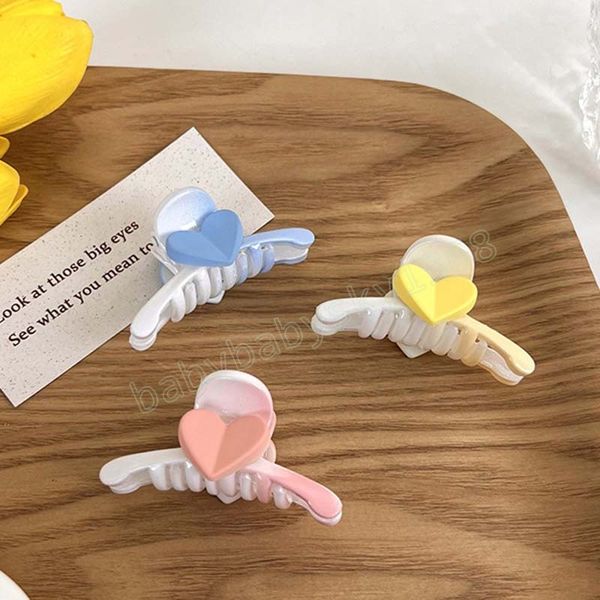fashion small simple heart geometric hair claw for women girls clamps acrylic hair clip accessories headwear, Slivery;white
fashion small simple heart geometric hair claw for women girls clamps acrylic hair clip accessories headwear, Slivery;white
