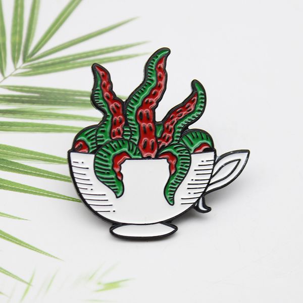 creative coffee cup succulents sea monster ocs hard enamel badge brooch hat backpack lapel pin party gift jewelry brooch, Blue
creative coffee cup succulents sea monster ocs hard enamel badge brooch hat backpack lapel pin party gift jewelry brooch, Blue