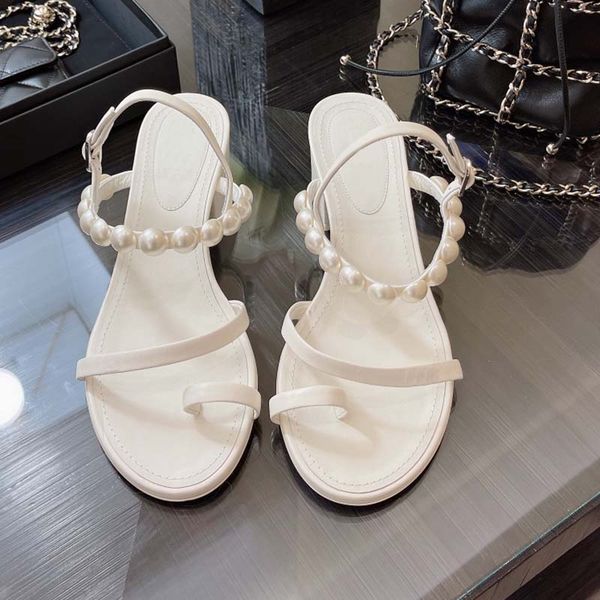 sandals for women leather thin tape clip toe pearl sandals buckle square thick heel shoes comfortable rubber sole internet celebrity style f, Black
sandals for women leather thin tape clip toe pearl sandals buckle square thick heel shoes comfortable rubber sole internet celebrity style f, Black