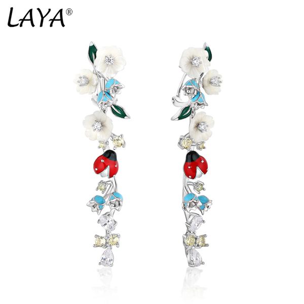 laya dangle earrings for women 925 sterling silver fashion natural shell flower green leaf enamel animal zircon wedding jewelry 2022 trend
laya dangle earrings for women 925 sterling silver fashion natural shell flower green leaf enamel animal zircon wedding jewelry 2022 trend