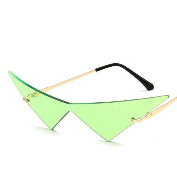 new triangle conjoined sunglass sunglass personalized women's party cat's eye sunglass, White;black
new triangle conjoined sunglass sunglass personalized women's party cat's eye sunglass, White;black