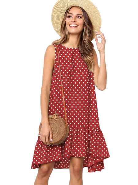 women summer dress polka dot chiffon sleeveless beach mini casual yellow sundress 2022 fashion plus size dress, Black;gray
women summer dress polka dot chiffon sleeveless beach mini casual yellow sundress 2022 fashion plus size dress, Black;gray