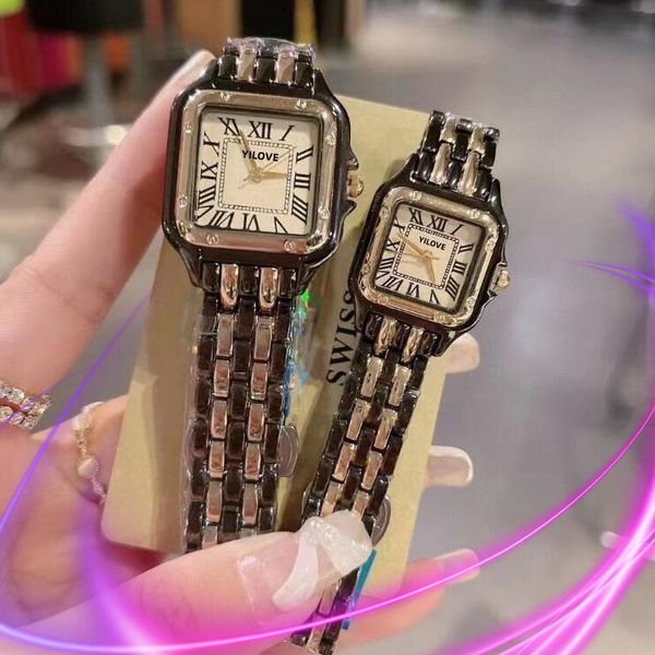 square all stainless steel classic womens watch imported quartz movement automatic appointment chronograph clock multi-function women wristw, Slivery;brown
square all stainless steel classic womens watch imported quartz movement automatic appointment chronograph clock multi-function women wristw, Slivery;brown