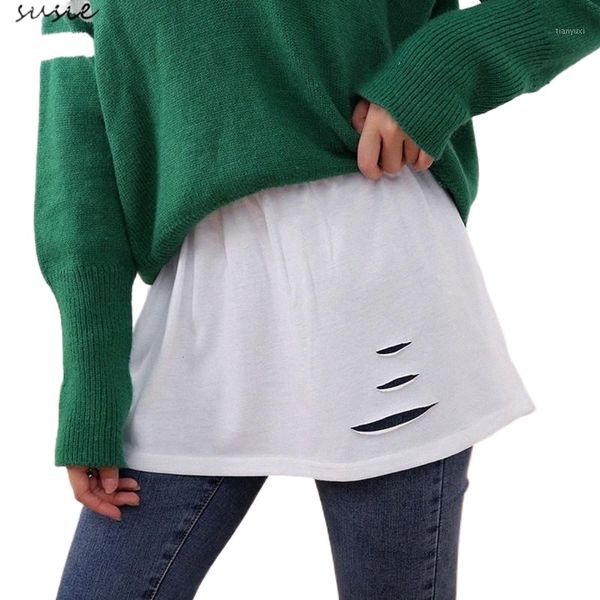 women flared false hem distressed ripped hole elastic waist decorative skirt x7ya skirts x747#, Black
women flared false hem distressed ripped hole elastic waist decorative skirt x7ya skirts x747#, Black