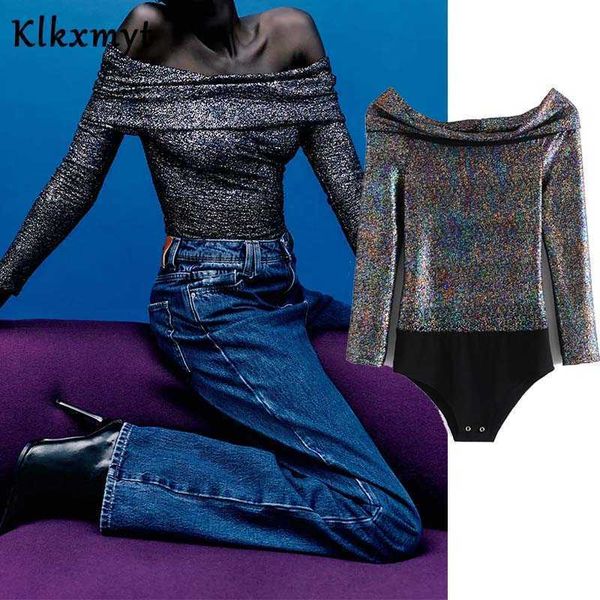 klkxmyt za vintage deep slash neck sparkly bodysuits women fashion long sleeve female playsuits body femme 210527, Black;white
klkxmyt za vintage deep slash neck sparkly bodysuits women fashion long sleeve female playsuits body femme 210527, Black;white