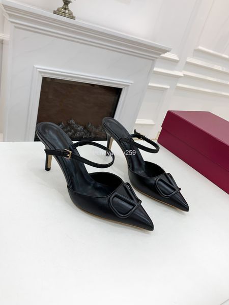 dress shoes summer pointed metal buckle high heels leather one line trip strap thin heel women's sandals zzjf, Black
dress shoes summer pointed metal buckle high heels leather one line trip strap thin heel women's sandals zzjf, Black