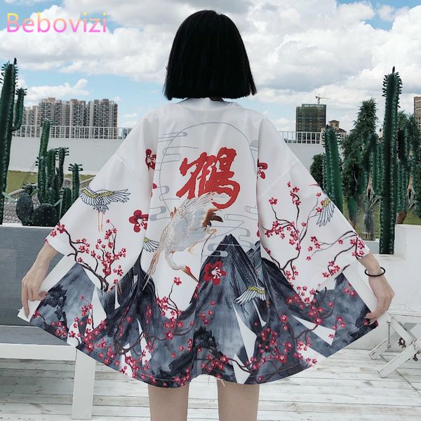 ins white black fairy crane chinese street style harajuku japanese fashion kimono women cardigan blouse beach clothes samurai, Red
ins white black fairy crane chinese street style harajuku japanese fashion kimono women cardigan blouse beach clothes samurai, Red