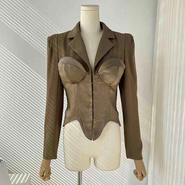 women's suits blazers foreign trade original single women's league atmosphere field queen fashion shoulder pad slim fit chest irre, White;black
women's suits blazers foreign trade original single women's league atmosphere field queen fashion shoulder pad slim fit chest irre, White;black