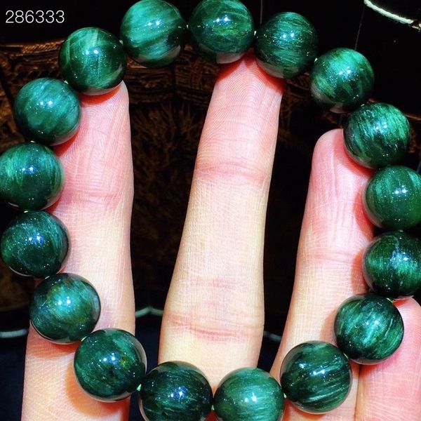 natural green rutilated quartz gemstone bracelet 11.5mm women cat eye stretch crystal round beads aaaaa, Silver
natural green rutilated quartz gemstone bracelet 11.5mm women cat eye stretch crystal round beads aaaaa, Silver