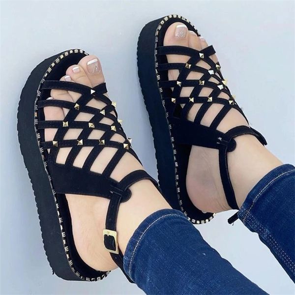 women sandals lightweight platform for summer shoes heels casual chaussure femme flat heel sandalias 220602, Black
women sandals lightweight platform for summer shoes heels casual chaussure femme flat heel sandalias 220602, Black