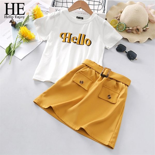 he hello enjoy female children's clothing girls summer set infantil kids blouse+shorts 2pcs suit toddler 220507, White
he hello enjoy female children's clothing girls summer set infantil kids blouse+shorts 2pcs suit toddler 220507, White