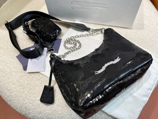 women sequins hobo shoulder bags 2 in 1 nylon pearlite axillary bag waistbag luxury designer purse glitter handbags wallet belt messenger cr
women sequins hobo shoulder bags 2 in 1 nylon pearlite axillary bag waistbag luxury designer purse glitter handbags wallet belt messenger cr