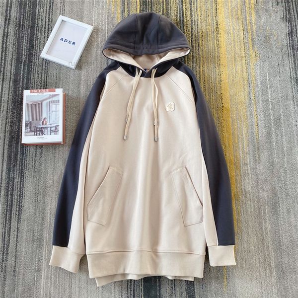 men patchwork hoodie woman 1 quality double color sweatshirts pullover, Black
men patchwork hoodie woman 1 quality double color sweatshirts pullover, Black