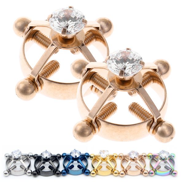 1pc piercing nipple clip adjustable stainless steel zircon non-piercings shields rings circle clamps faux diamond jewelry
1pc piercing nipple clip adjustable stainless steel zircon non-piercings shields rings circle clamps faux diamond jewelry