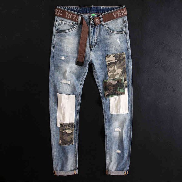 men's jeans hong kong stitched embroidered jeans men's summer thin elastic patch slim fit feet casual pants 7yyp, Blue
men's jeans hong kong stitched embroidered jeans men's summer thin elastic patch slim fit feet casual pants 7yyp, Blue