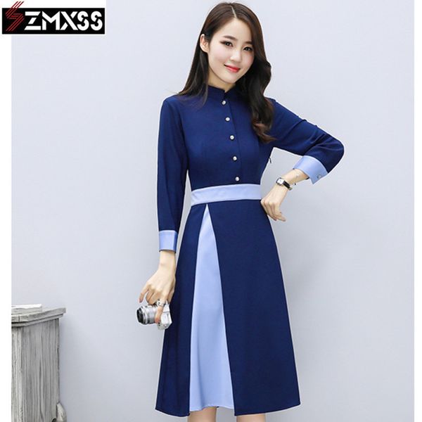 szmxss female autumn women korean version slim cold wind patchwork standneck casual aline sashes button dress vestidos y200805, Black;pink
szmxss female autumn women korean version slim cold wind patchwork standneck casual aline sashes button dress vestidos y200805, Black;pink