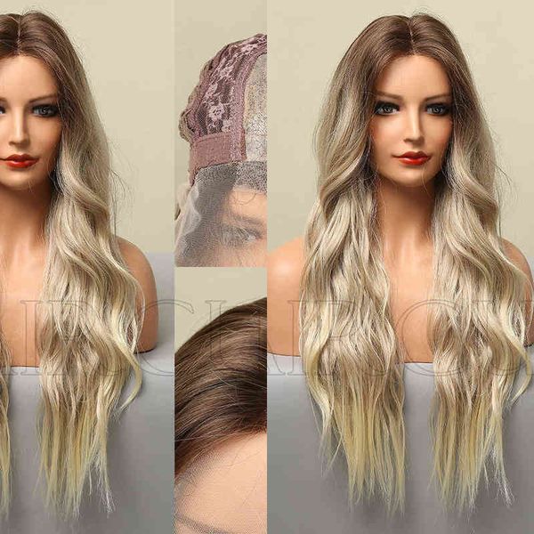 wigs women synthetic wigs style new front lace women's wig medium split light gold long curly hair daily application 220601, Black
wigs women synthetic wigs style new front lace women's wig medium split light gold long curly hair daily application 220601, Black