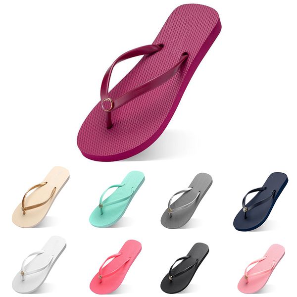 

Women Slippers Fashion Flip Flops Beach Hotel Indoor Slipper Triple Black Pink White Lemon Green Grey Navy Womens Shoes Eighty Six