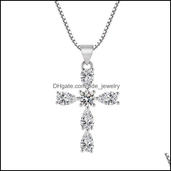 pendant necklaces wedding charm ladies noble crystal necklace fashion jewelry classic cross exquisite gift creative drop d bdejewelry dh5jk, Silver
pendant necklaces wedding charm ladies noble crystal necklace fashion jewelry classic cross exquisite gift creative drop d bdejewelry dh5jk, Silver