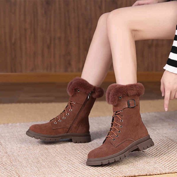 boots frosted leather leisure snow boots women's autumn and winter warm plush medium tube large fashion short women 05f6, Black
boots frosted leather leisure snow boots women's autumn and winter warm plush medium tube large fashion short women 05f6, Black