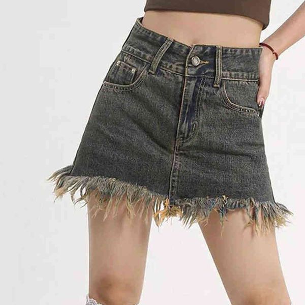 fashion distressed women's denim skirt slim high waist burrs wash mini skirts female casual summer 2022 lady bottoms jean skirt t220819, Black
fashion distressed women's denim skirt slim high waist burrs wash mini skirts female casual summer 2022 lady bottoms jean skirt t220819, Black