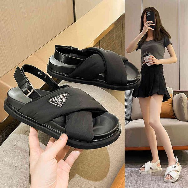 designer womens slippers p fashion leather cross band sandals women's summer thick soled elevated roman shoes open toed flat home trian, Black
designer womens slippers p fashion leather cross band sandals women's summer thick soled elevated roman shoes open toed flat home trian, Black