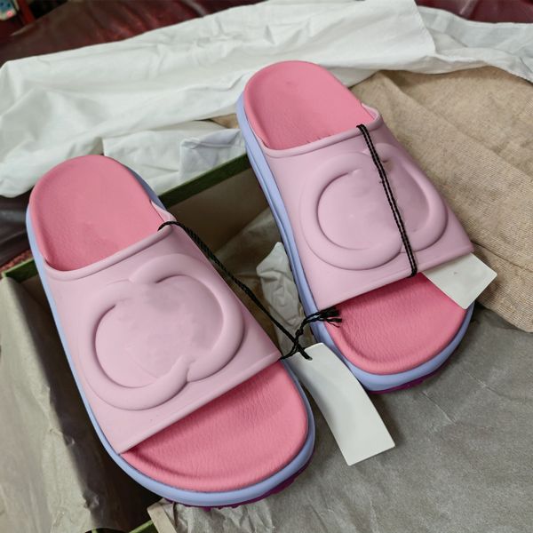 luxury designers women sandals slicone pink white woman platform slippers candy color heightening beach slides slipper outdoor party classic, Black
luxury designers women sandals slicone pink white woman platform slippers candy color heightening beach slides slipper outdoor party classic, Black