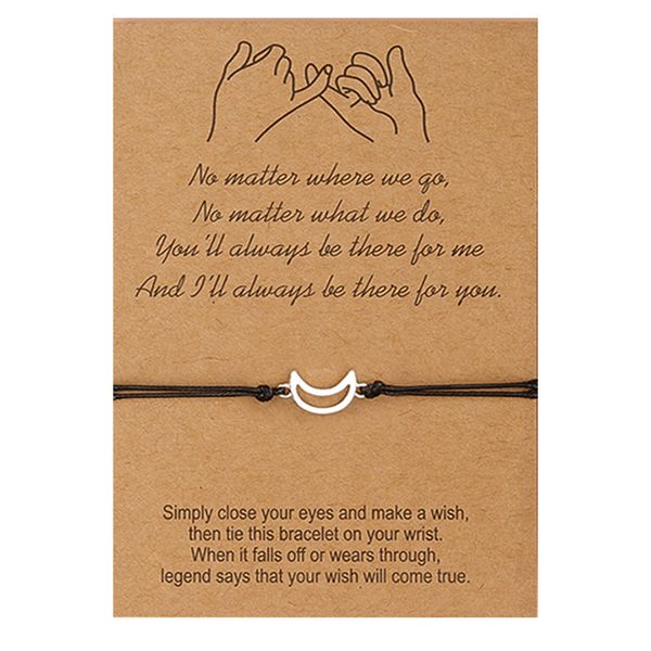 good friend bracelet 3-piece creative alloy sun moon star woven card bracelet jewelry, Golden;silver
good friend bracelet 3-piece creative alloy sun moon star woven card bracelet jewelry, Golden;silver